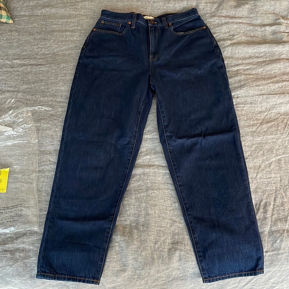 Madewell Baggy Taper Jean in indigo Dressler wash size 29